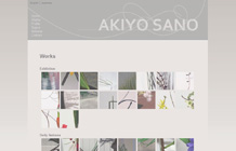 website for Ikebana artist / floral designer works page